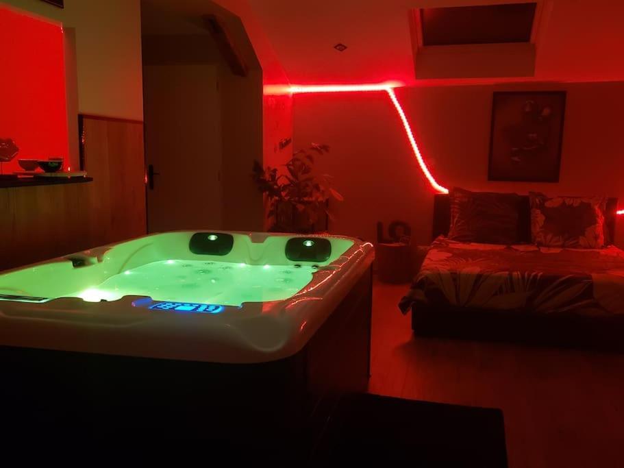 Bulles Etoilees Appartement Avec Jacuzzi Prive Montrevel-en-Bresse ภายนอก รูปภาพ